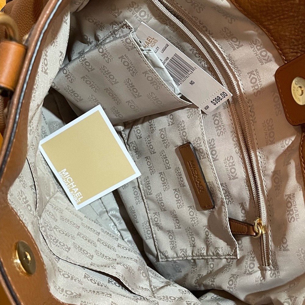 MICHAEL KORS brown crossbody bag/ 2 handle bag .